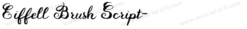 Eiffell Brush Script字体转换